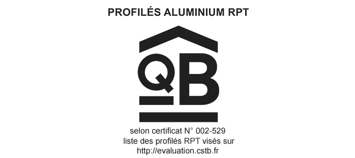 Logo QB Profilés aluminium à rupture de pont thermique