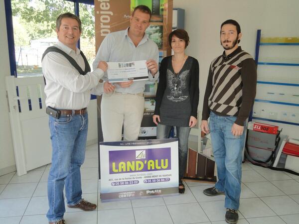 Gagnant jeu concours MC Ste Land' Alu