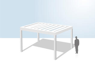 Pergola aluminium autoportante