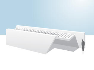 Pergola aluminium entre murs