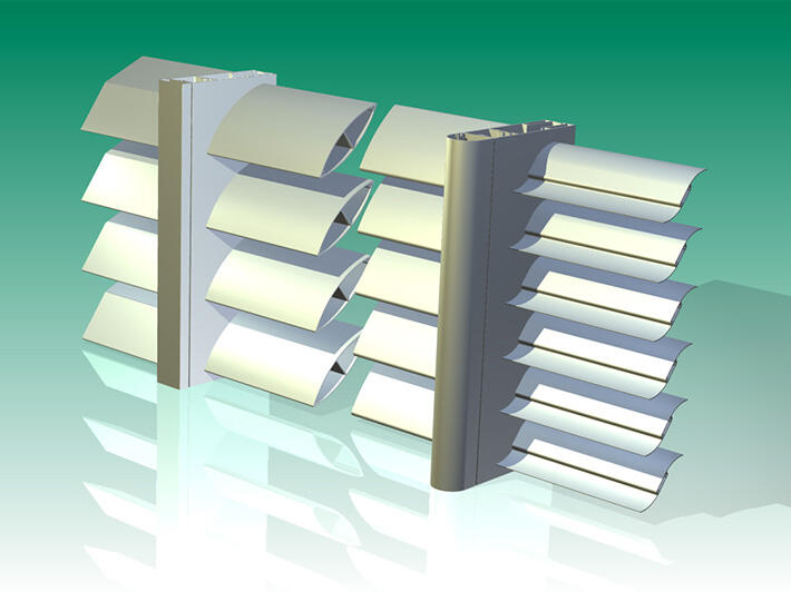 Brise-soleil aluminium Tanagra - Mur rideau alu - Menuiserie alu ... Brise-soleil aluminium Tanagra - Mur rideau alu - Menuiserie alu ...