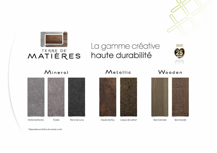 Terre de Matières, la gamme créativité haute durabilité Terre de Matières, la gamme créativité haute durabilité
