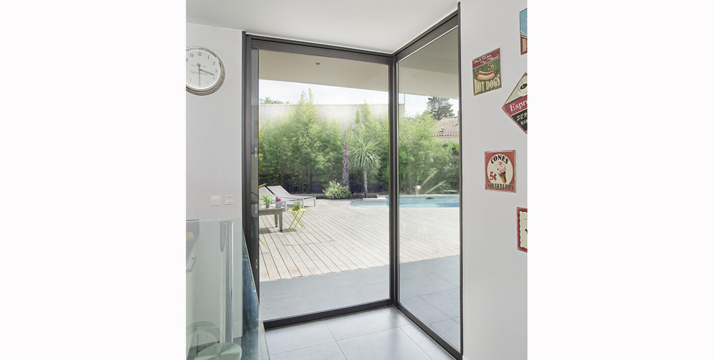 Coulissant d'angle aluminium Satin Road