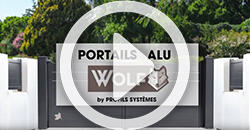 Portail alu Wolf